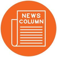 News Column Icon Style vector