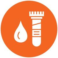 Blood Sample Icon Style vector