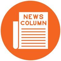 News Column Icon Style vector