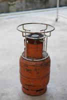 Old cooking gas tank photo
