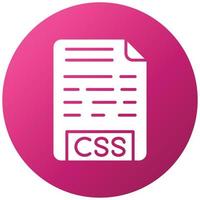 CSS File Icon Style vector