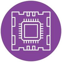 Microprocessor Icon Style vector