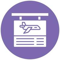 Flight Information Icon Style vector