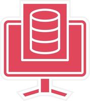 Study Database Icon Style vector