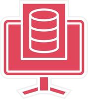 Study Database Icon Style vector