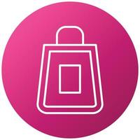 estilo de icono de bolsa de papel vector