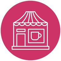 Tea Stall Icon Style vector