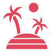 Island Icon Style vector