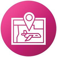 Itinerary Icon Style vector