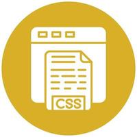 CSS Code Icon Style vector