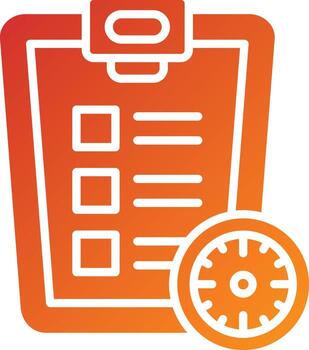 estilo de icono de programación de tareas vector