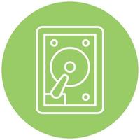 Hard Drive Icon Style vector