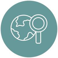 Global Search Icon Style vector