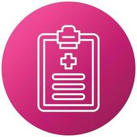 Medical History Icon Style vector