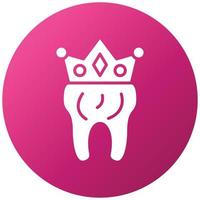 Dental Crown Icon Style vector