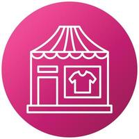 Clothing Store Icon Style vector