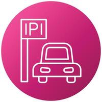 Parking Area Icon Style vector