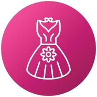 Birthday Dress Icon Style vector