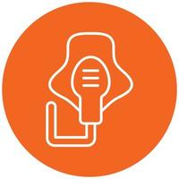 Oxygen Mask Icon Style vector