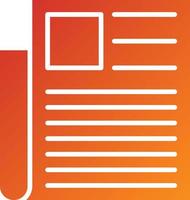 News Article Icon Style vector