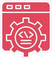 Web Development Icon Style vector