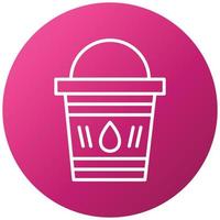 Water Bucket Icon Style vector