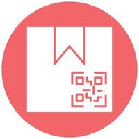 Package QR Code Icon Style vector