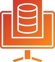 Study Database Icon Style vector