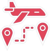 Flight Directions Icon Style vector