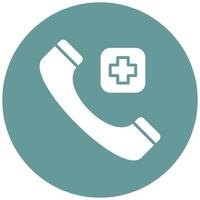 Emergency Call Icon Style vector
