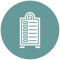 Menu Board Icon Style vector