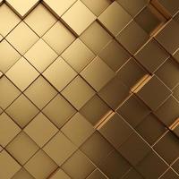 Futuristic gold hexagonal texture background. 3d rendering photo