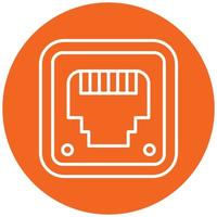 Ethernet Icon Style vector