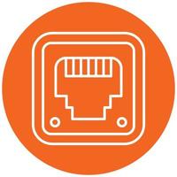 Ethernet Icon Style vector