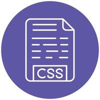 CSS File Icon Style vector