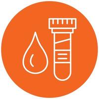 Blood Sample Icon Style vector