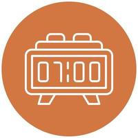 Digital Clock Icon Style vector