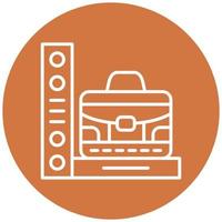 Luggage Scan Icon Style vector