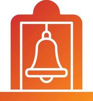 Bell Tower Icon Style vector