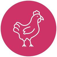 Chicken Icon Style vector