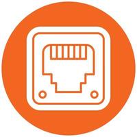 Ethernet Icon Style vector
