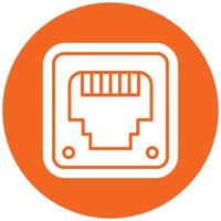 Ethernet Icon Style vector