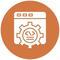 Web Development Icon Style vector