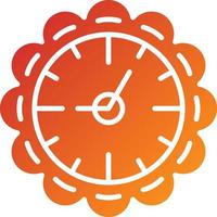 Wall Clock Icon Style vector