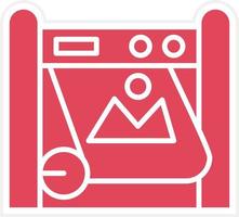 Printing Machine Icon Style vector