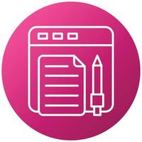 Online Content Icon Style vector