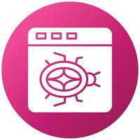 Website Bug Icon Style vector