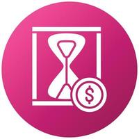 Time is Money Icon Style vector