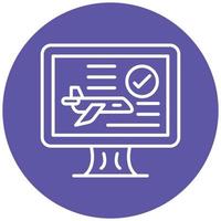 Flight Booking Icon Style vector