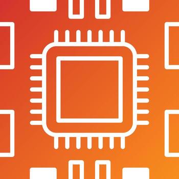Microprocessor Icon Style vector